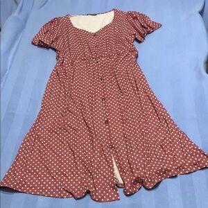 BloomChic Scoop Neck Sundress with Puff Cap Sleeves size 14 - 16